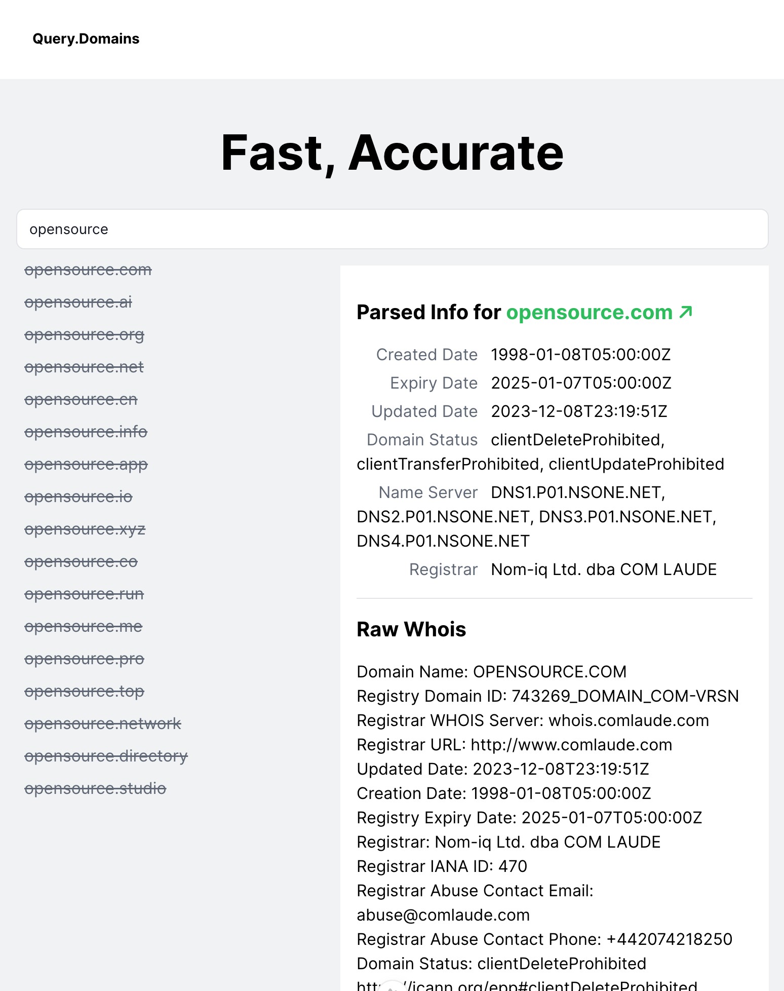 Query.Domains